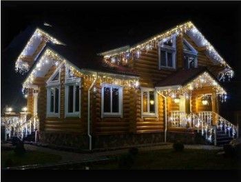 Вулична гірлянда Бахрома колір. Холодний-Білий довжина 5 метрів 120LED 1505508139 фото