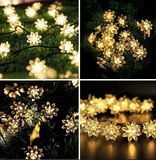 Гирлянда на солнечной батарее Лотос 4.5 метров 30led. Теплый Белый 1886604017 фото