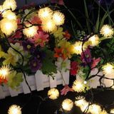 Садовая гирлянда на солнечной батарее Снежинка 5 метров 50led. Теплый-белый 1054819851 фото