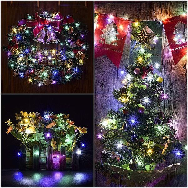 Світлодіодна гірлянда Роса 10 м, 100 LED, різнокольорова, USB + пульт 1292593163 фото
