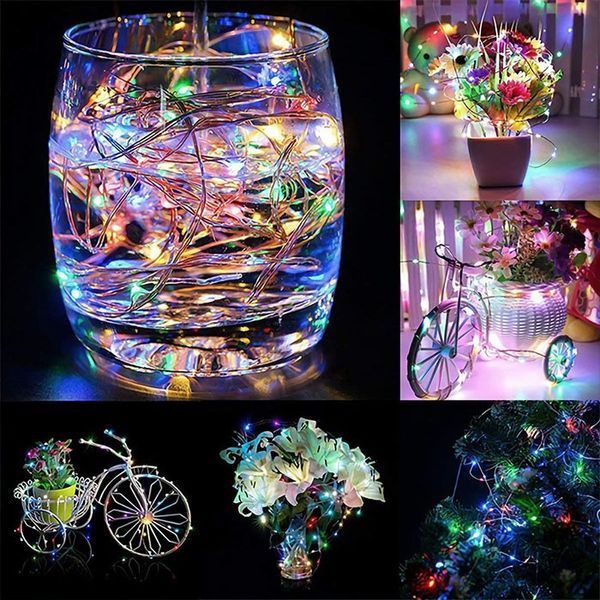 Світлодіодна гірлянда Роса 10 м, 100 LED, різнокольорова, USB + пульт 1292593163 фото
