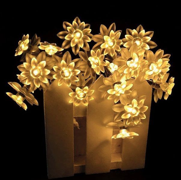 Гірлянда на сонячній батареї Сакура 4.5 метра 30 led. Теплий Білий 1886604017 фото