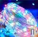 Світлодіодна гірлянда Роса 10 м, 100 LED, різнокольорова, USB + пульт