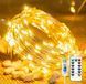 гірлянда Роса 10 м, 100 LED, теплий білий, USB + пульт