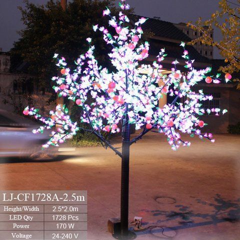 Уличное Светодиодное Дерево Апельсин 2.5 *2.0 метров LJ-CF1728A-2.5m M.L. фото
