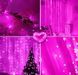 Новорічна Гірлянда Штора 300LED. 3 х 3 м, + пульт ДУ та гачки для монтажу. USB колір. Фіолетовий 2031080162 фото 3