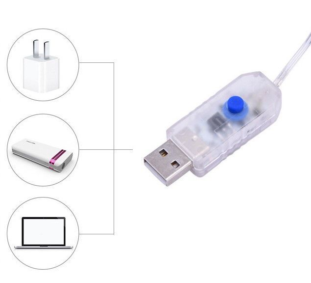 Гірлянда Штора 300LED. 3х3м,+ пульт ДУ та гачки для монтажу. USB колір. Холодний Білий 1468742368 фото
