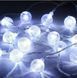 Хрустальные шарики 10м. 100led цвет.  Белый 12155468785 фото 5
