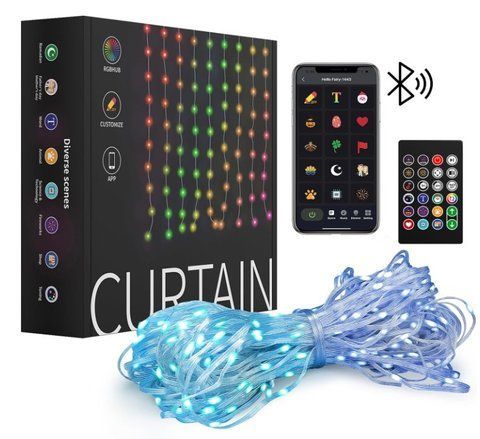 Смарт RGBW Гірлянда Штора 2*2м. та 3*3м. 400LED, USB