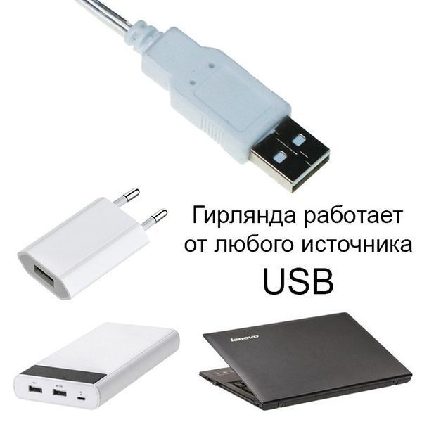 Світлодіодна гірлянда Роса USB 10м. 100 LED + пульт ДК колір Холодний Білий 2031169902 фото