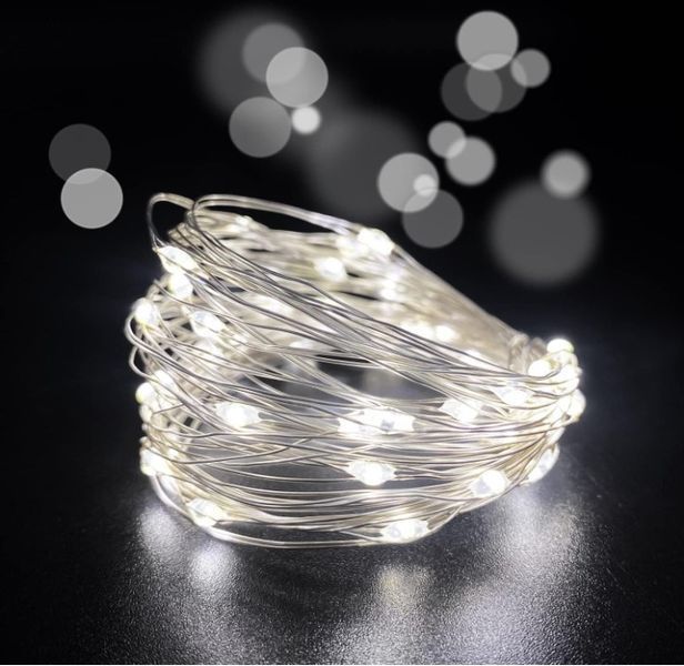 Світлодіодна гірлянда Роса USB 10м. 100 LED + пульт ДК колір Холодний Білий 2031169902 фото