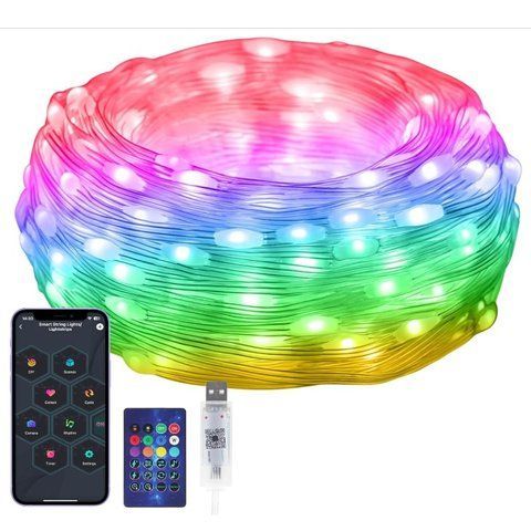 Смарт RGB гірлянда 10&ndash;40 м 100&ndash;400 LED з керуванням через Bluetooth