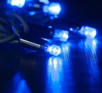 Вулична новорічна гірлянда довжина 10 м. 100LED колір Синій 1081601606 фото