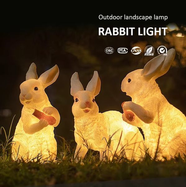 Світлові кролики для саду з LED-підсвіткою