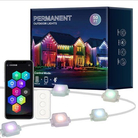 Інтелектуальні карнизні світильники RGB 15 м та 30 м для саду та дому
