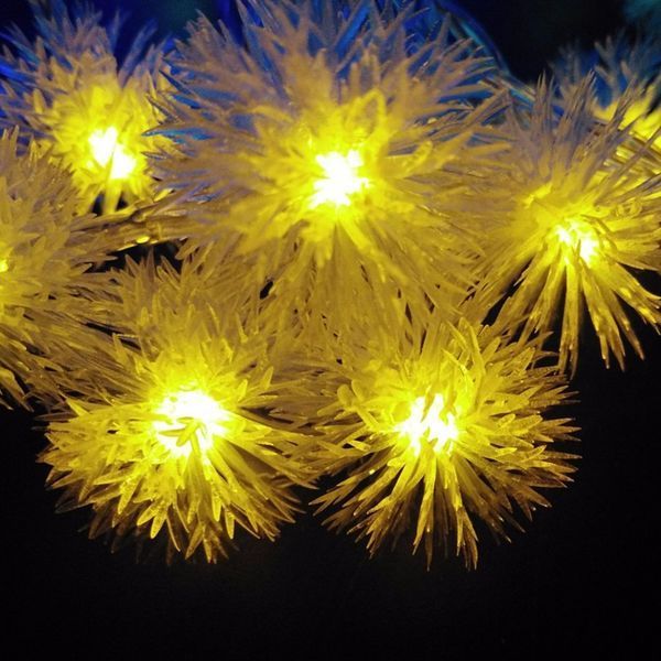 Новорічна гірлянда Сніжинка 10 м. 100 Led. колір Теплий Білий 25648515 фото