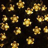 LED гірлянда Сакура 4,5 м на сонячній батареї, теплий білий світло