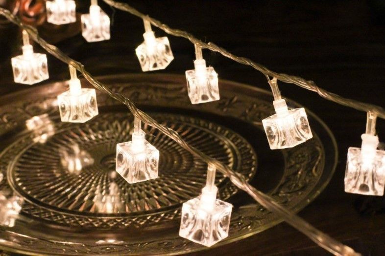 Светодиодная гирлянда Кубики цвет Теплый Белый 10 метров 100 LED 2561868562 фото
