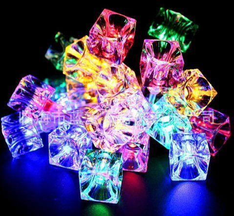 Светодиодная гирлянда Ледяной Кубик на ьатарейках Мультиколор 3 метра 20 LED 1492833272 фото