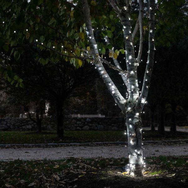 Гирлянда на солнечной батарее 100 LED цвет Холодный Белый 1401830767 фото