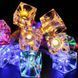 Светодиодная гирлянда Ледяной Кубик на ьатарейках Мультиколор 3 метра 20 LED 1492833272 фото 6