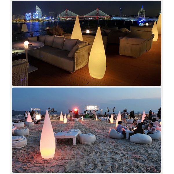 Садовый светильник Капля  Теплый Белый, акамулятор+220в. 80см. 2515143415 фото