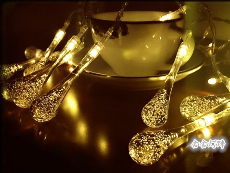 Светодиодная гирлянда Хрустальная Капля цвет Теплый Белый 10 метров 100 LED 2561868562 фото