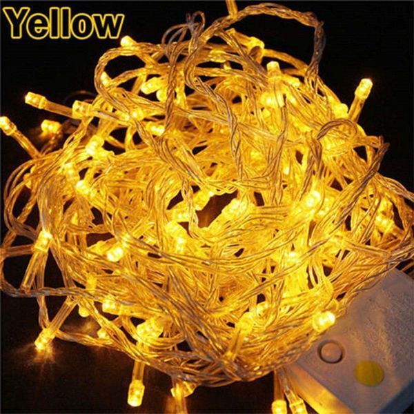 Новорічна світлодіодна гірлянда 10метров 100led. (Жовтий ) 1054819815 фото