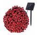Гирлянда на солнечной батарее 100 LED цвет свечения Красный 1761955796 фото 1