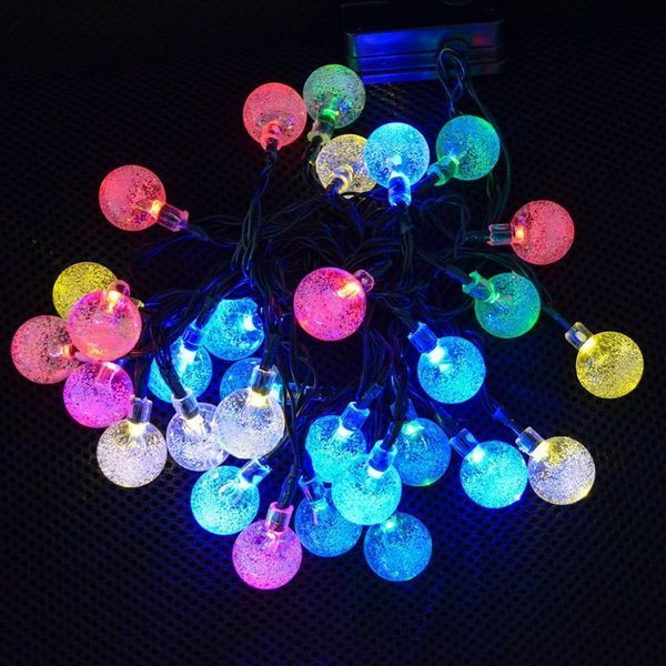 Светодиодная гирлянда RGB + пульт ДУ Хрустальные Шарики 5 метров 100led 220в 51511615151 фото