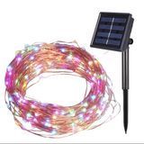Вулична гірлянда Роса на сонячній батареї 10м. 100led Колір світла Мультиколор 2225485487 фото