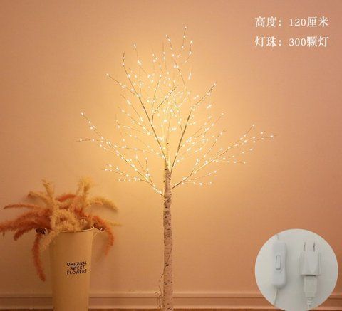 Дерево-гирлянда Береза. цвет свечения Теплый Белый. Высота 120см. 300 LED USB подключение 1837718945 фото