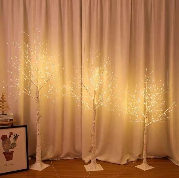 Дерево-гирлянда Береза. цвет свечения Теплый Белый. Высота 120см. 300 LED USB подключение 1837718945 фото