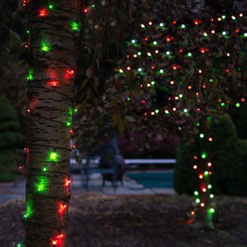 Гирлянда на солнечной батарее 200 LED цвет Мультицвет ( Зеленый, Синий, Желтый, Красный ) 1861400423 фото