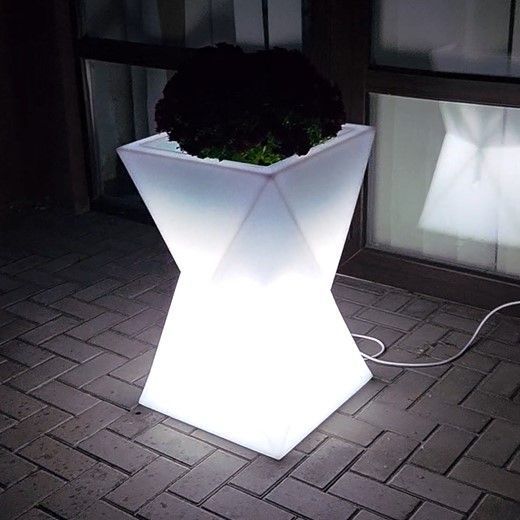 Вазон с подсветкой &laquo;Песочные Часы&raquo; LED Высота 70 см. Холодный Белый цвет света. 220в. 100025 фото