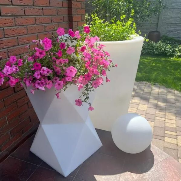 Вазон с подсветкой &laquo;Песочные Часы&raquo; LED Высота 70 см. Холодный Белый цвет света. 220в. 100025 фото