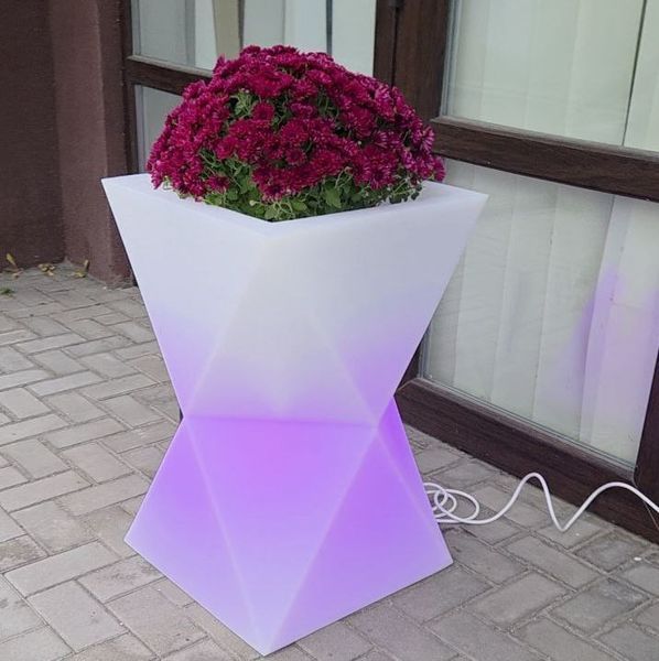 LED-вазон Пісочний Годинник для дому та саду, 28 літрів
