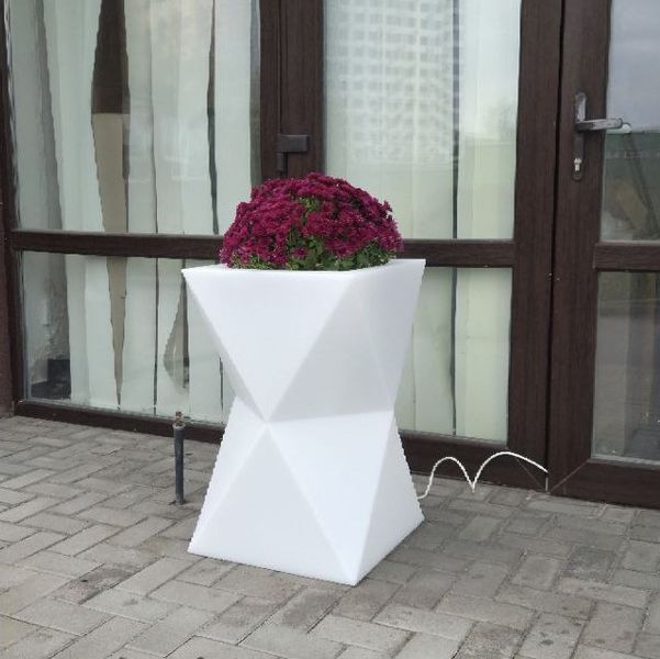 Вазон с подсветкой &laquo;Песочные Часы&raquo; LED Высота 70 см. Холодный Белый цвет света. 220в. 100025 фото