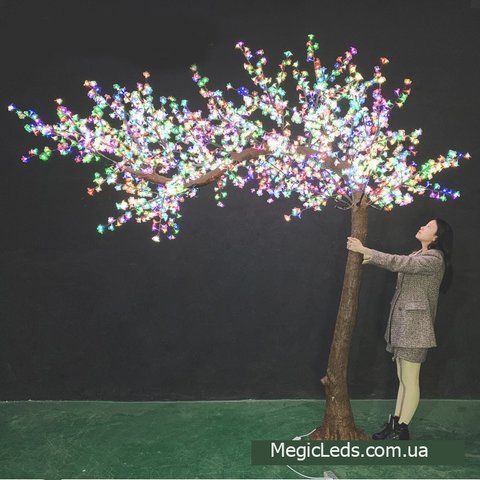 Уличное Светодиодное Дерево Сакура высота 2.3 метров Цвет RGB с пультом управления LJ-S2592RGB-2.3M M.L. фото