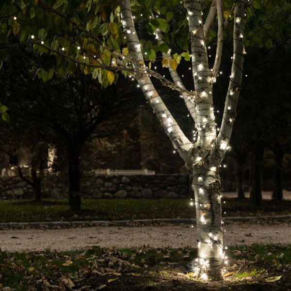 Гирлянда на солнечной батарее 100LED 10м. цвет Теплый Белый 1861403040 фото