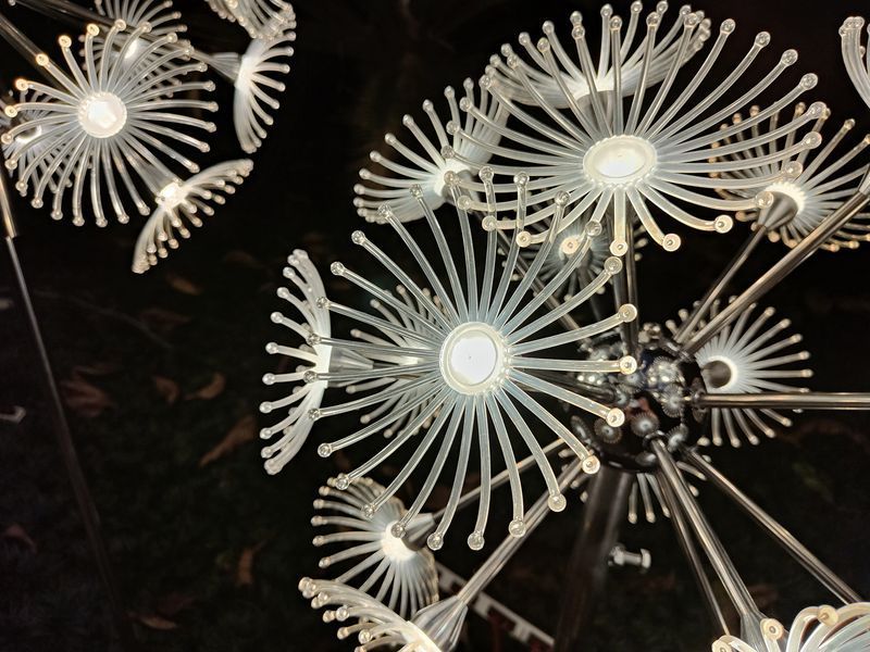 Эксклюзивный садовый LED декор Одуванчик: 40, 50 и 60 см диаметром, на нержавеющей стали.