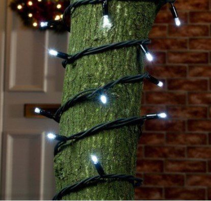 Вулична новорічна гірлянда довжина 10м. 100LED колір Холодний Білий 1508741684 фото