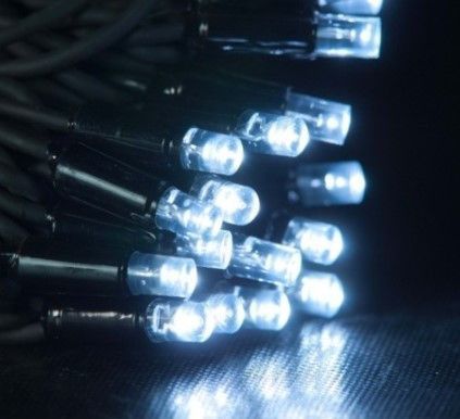 Вулична новорічна гірлянда довжина 10м. 100LED колір Холодний Білий 1508741684 фото