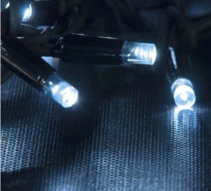 Вулична новорічна гірлянда довжина 10м. 100LED колір Холодний Білий 1508741684 фото