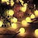 Светодиодная гирлянда на солнечной батарее Шарики 4.5 метров 30led (Теплый Белый ) 1054819848 фото 6